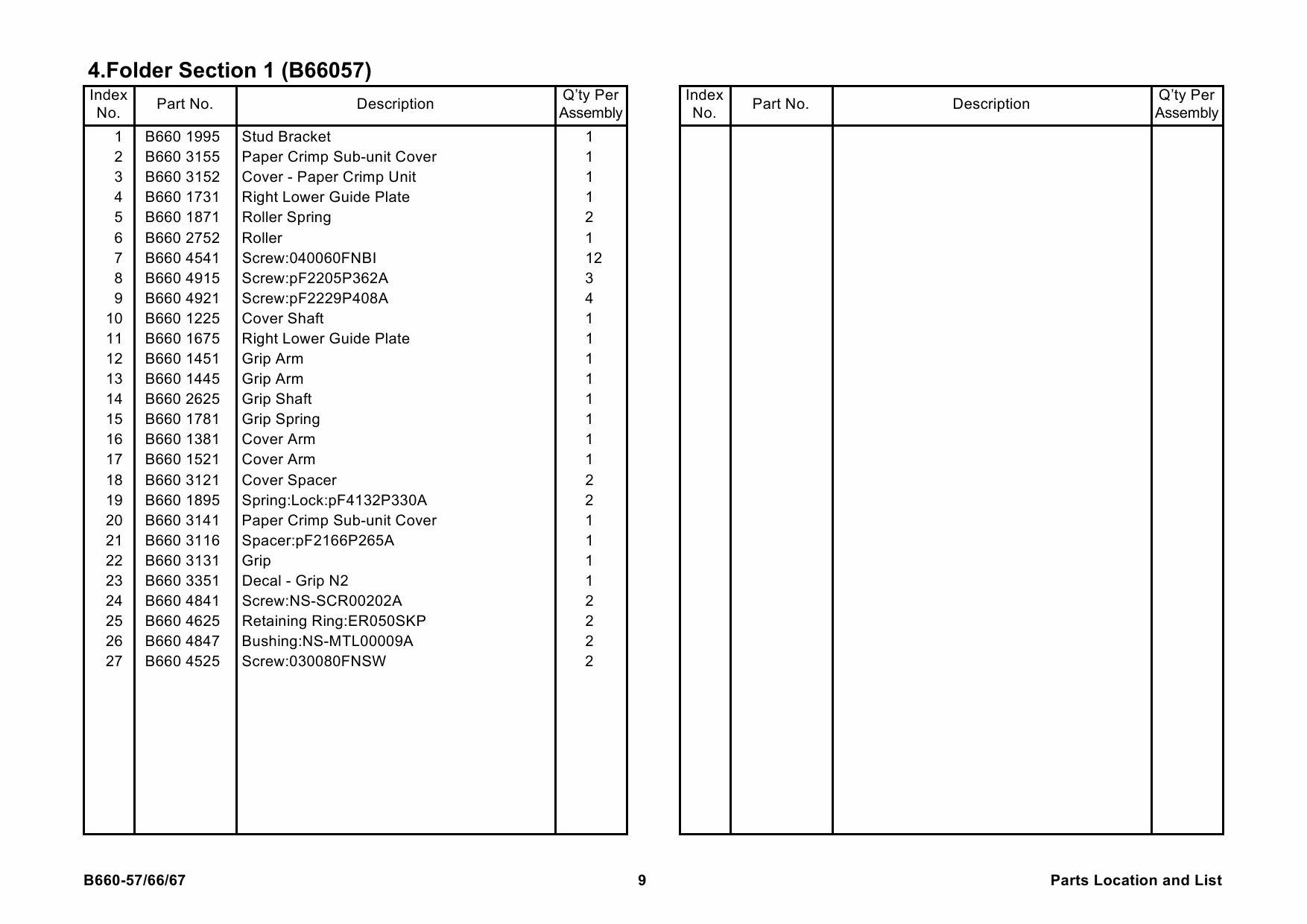 RICOH Options B660 Z-FOLDING-UNIT-ZF4000 Parts Catalog PDF download-6